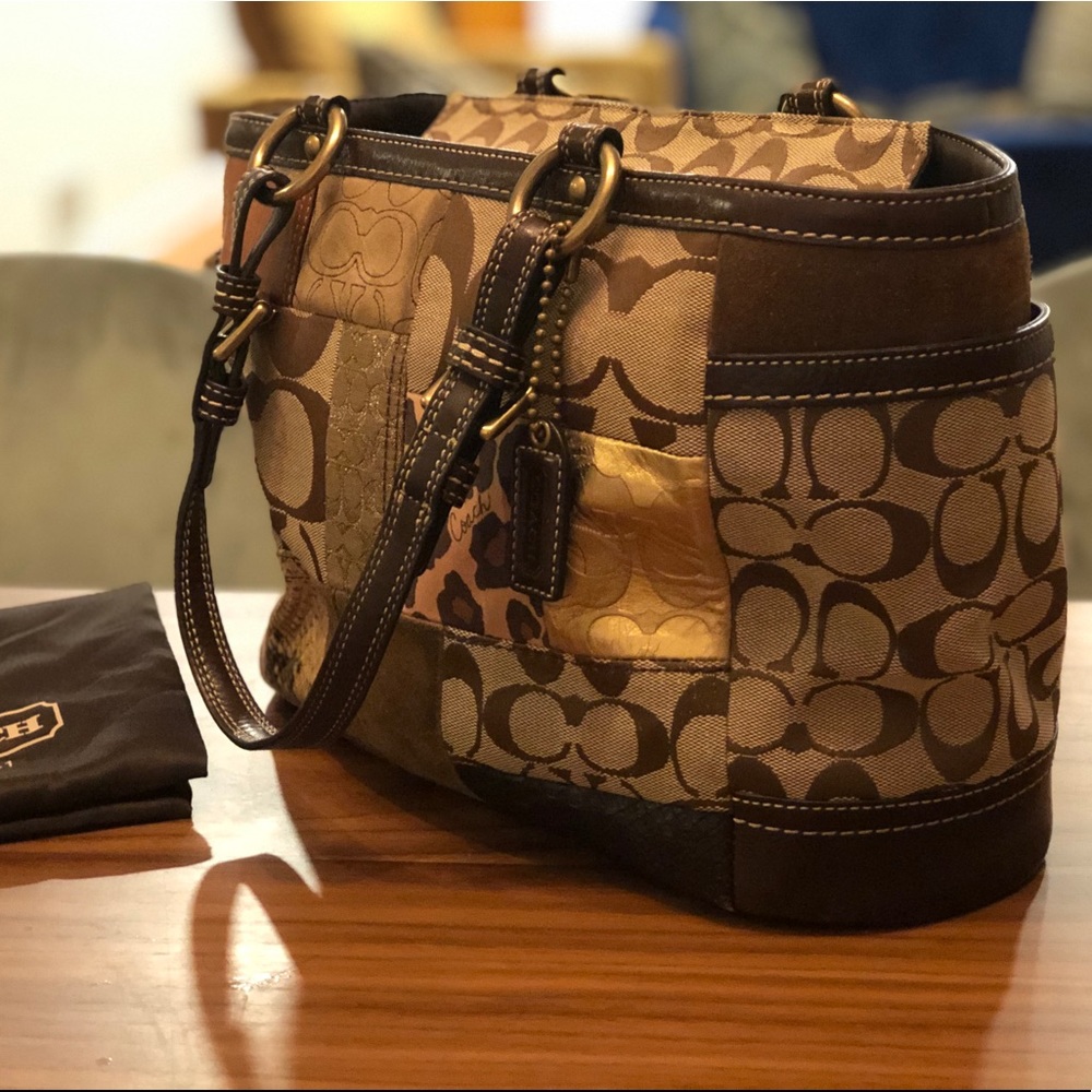 Authentic Coach Patchwork tote